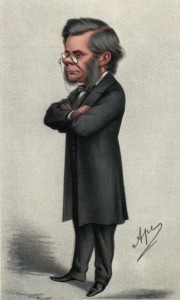 Thomas Henry Huxley (1825-1895)--"Darwin's Bulldog"--Caricature by "Ape" in Vanity Fair, July 24, 1869.