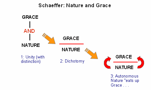 Dichotomising natrure and grace leads to disjointedness in western man's worldview