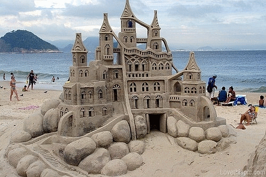 A sand castle